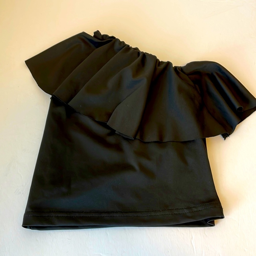 Asymmetrical Ruffle Top